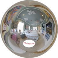 Virtual tour of the Carnival Suite - Themed room with cotton candy machine and more..