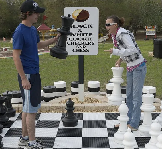 Play checkers and chess at Orlando area's Sweet Escape vacation home rental luxury AirBnB VRBO