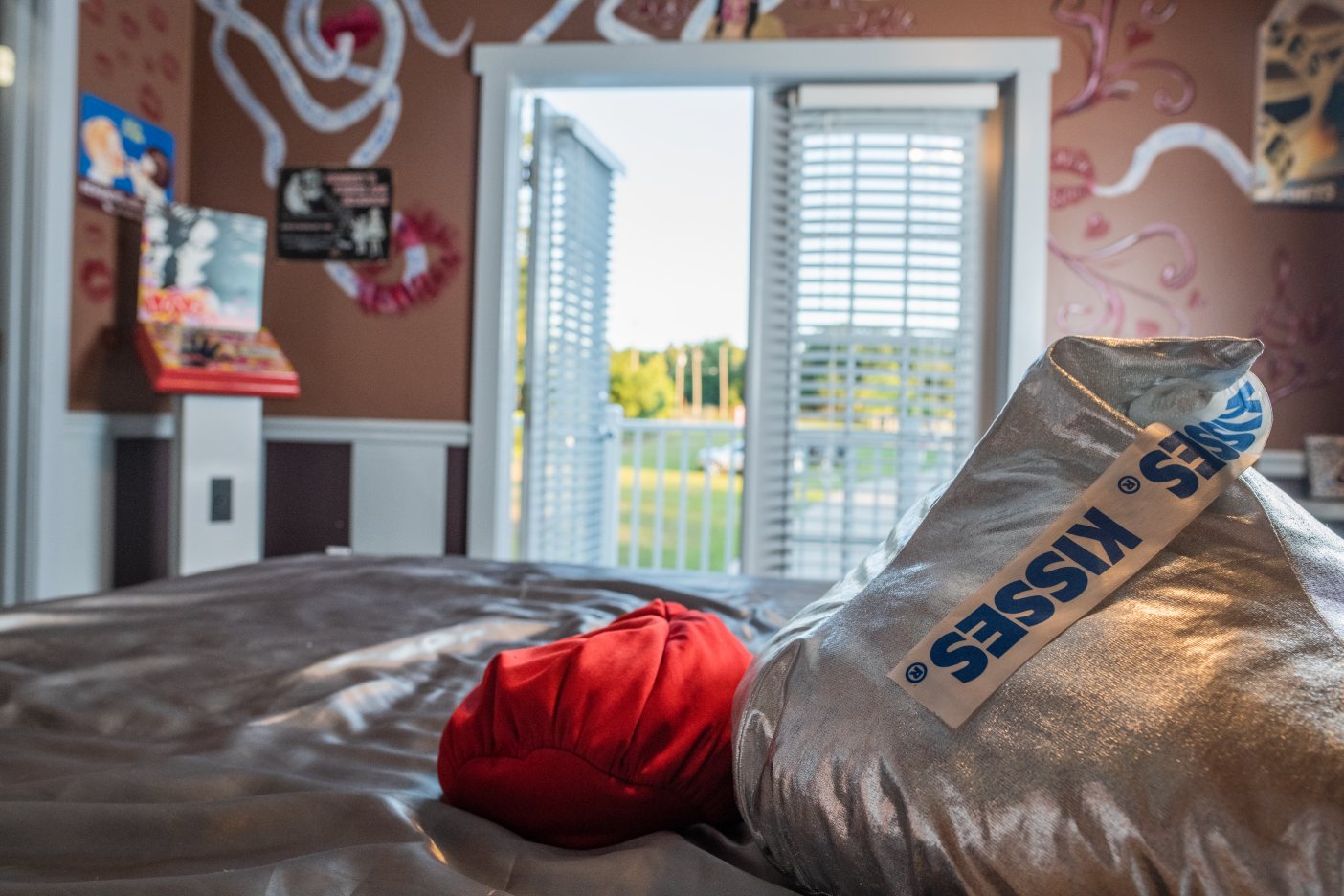 romance near Orlando, Florida and Disney World in a Hershey Kiss inspired luxury Balcony suite room