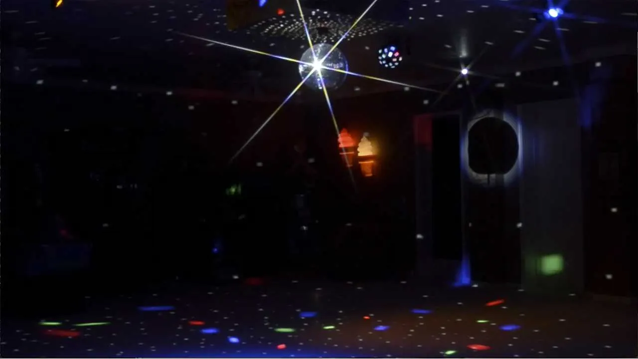 Strobe lights and disco at a private vacation home rental near Orlando